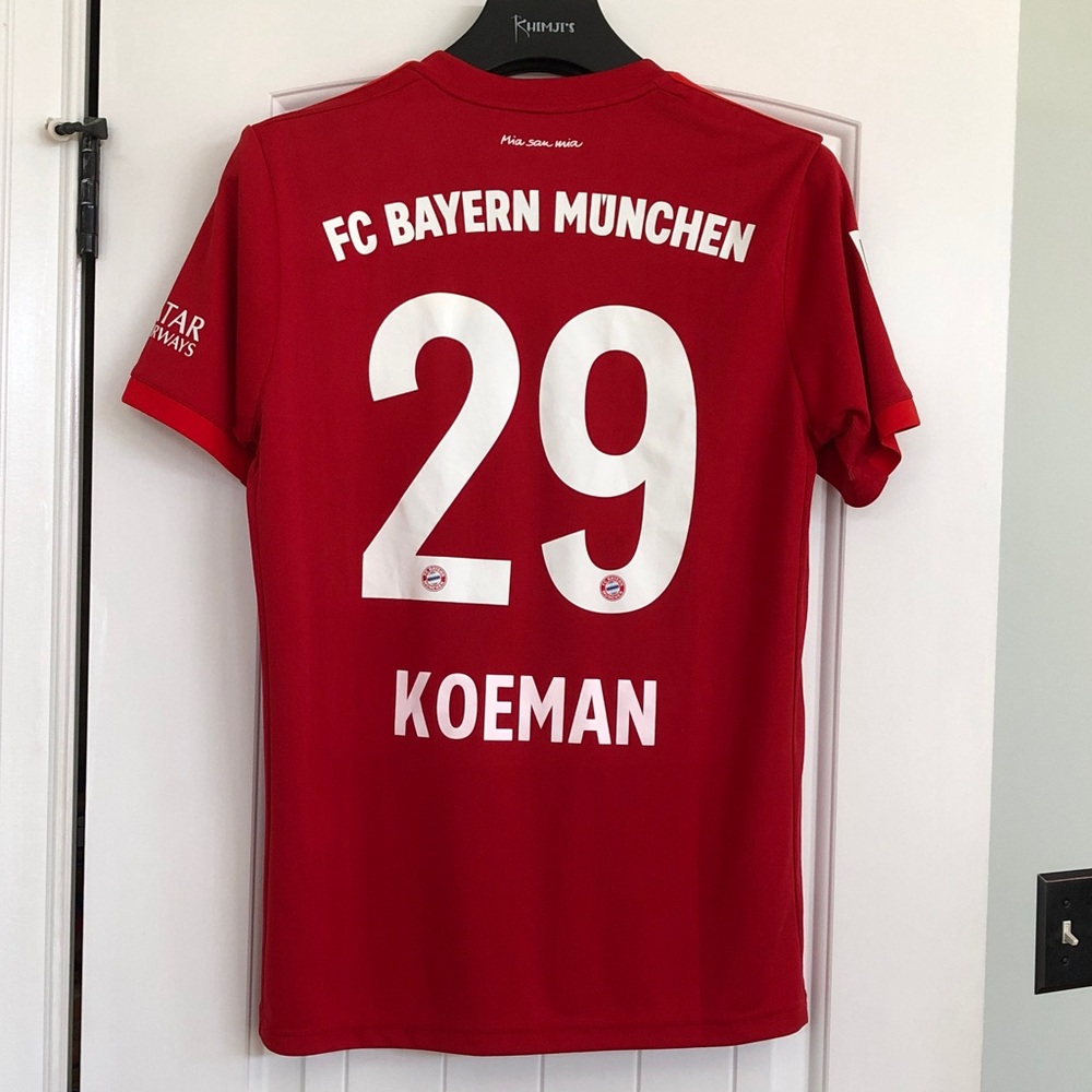 FC Bayern Munich 2018- 2019 Home Jersey #29 KOEMAN Adidas Red Size Boys M Soccer